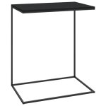 Vidaxl table d'appoint noir 55x35x66 cm bois d'ing�nierie