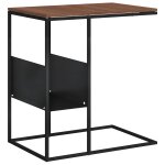 Vidaxl table d'appoint noir 55x36x59, 5 cm bois d'ing�nierie