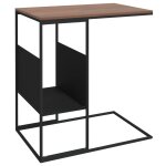 Vidaxl table d'appoint noir 55x36x59, 5 cm bois d'ingnierie