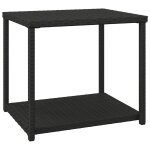 Vidaxl table d'appoint noir 55x45x49 cm rsine tresse