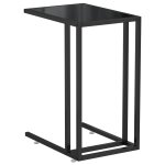 Vidaxl table d'appoint pour ordinateur noir 50x35x65 cm verre tremp�