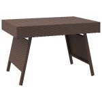 Vidaxl table d'appoint pliable marron 60x40x38 cm résine tressée Vidaxl table d'appoint pliable marron 60x40x38 cm résine tressée