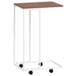 Vidaxl table d'appoint avec roues blanc 40x30x63, 5cm bois d'ingénierie Vidaxl table d'appoint avec roues blanc 40x30x63, 5cm bois d'ingénierie