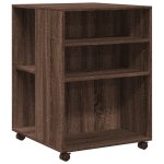 Vidaxl table d'appoint avec roues chêne marron bois d'ingénierie Vidaxl table d'appoint avec roues chêne marron bois d'ingénierie