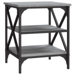 Vidaxl table d'appoint sonoma gris 40x42x50 cm bois d'ingnierie