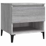 Vidaxl table d'appoint sonoma gris 50x46x50 cm bois d'ingnierie