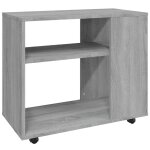 Vidaxl table d'appoint sonoma gris 70x35x55 cm bois d'ingnierie