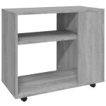 Vidaxl table d'appoint sonoma gris 70x35x60, 5 cm bois d'ing�nierie