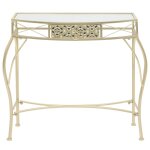 Vidaxl table d'appoint style franais mtal 82 x 39 x 76 cm dor