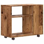 Vidaxl table d'appoint vieux bois 70x35x60, 5 cm bois d'ing�nierie