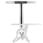 Vidaxl table auxiliaire ronde aluminium argenté Vidaxl table auxiliaire ronde aluminium argenté