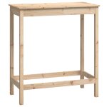 Vidaxl table de bar 100x50x110 cm bois massif de pin