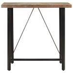 Vidaxl table de bar 110x55x107 cm bois massif de rcupration et fer