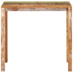 Vidaxl table de bar 112x55x108 cm bois massif de r�cup�ration