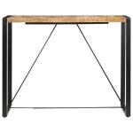 Vidaxl table de bar 140x70x110 cm bois de manguier massif