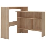 Vidaxl table de bar avec 2 dessus de table chêne 130x40x120 cm Vidaxl table de bar avec 2 dessus de table chêne 130x40x120 cm