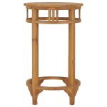 Vidaxl table de bar � 60 cm bois de teck solide