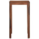 Vidaxl table de bar 60 x 60 x 107 cm bois massif d'acacia