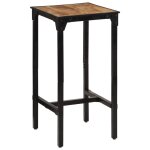 Vidaxl table de bar 60x55x107 cm bois de manguier massif brut
