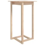 Vidaxl table de bar 60x60x110 cm bois massif de pin