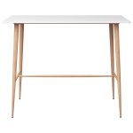 Vidaxl table de bar blanc 120x60x105 cm