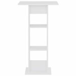 Vidaxl table de bar blanc 60x60x110 cm