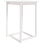 Vidaxl table de bar blanc 80x80x110 cm bois massif de pin