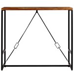 Vidaxl table de bar bois de r�cup�ration massif 120x60x106 cm