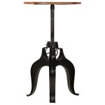 Vidaxl table de bar bois de r�cup�ration massif 60x(76 - 110) cm