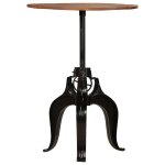 Vidaxl table de bar bois de r�cup�ration massif 75x(76 - 110) cm