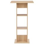 Vidaxl table de bar chne 60x60x110 cm