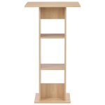 Vidaxl table de bar ch�ne 60x60x110 cm