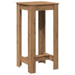Vidaxl table de bar chne artisanal 51x50x103, 5 cm bois d'ingnierie