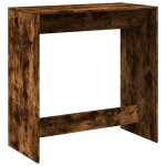 Vidaxl table de bar chêne fumé 102x50x103, 5 cm bois d'ingénierie Vidaxl table de bar chêne fumé 102x50x103, 5 cm bois d'ingénierie