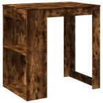 Vidaxl table de bar chne fum 102x70x103, 5 cm bois d'ingnierie