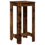 Vidaxl table de bar ch�ne fum� 51x50x103, 5 cm bois d'ing�nierie