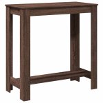 Vidaxl table de bar ch�ne marron 102x50x103, 5 cm bois d'ing�nierie