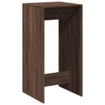 Vidaxl table de bar ch�ne marron 51x50x103, 5 cm bois d'ing�nierie