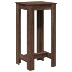 Vidaxl table de bar ch�ne marron 51x50x103, 5 cm bois d'ing�nierie