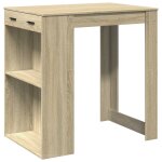 Vidaxl table de bar chne sonoma 102x70x103, 5 cm bois d'ingnierie
