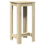 Vidaxl table de bar ch�ne sonoma 51x50x103, 5 cm bois d'ing�nierie