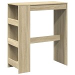 Vidaxl table de bar avec tagres chne sonoma bois d'ingnierie