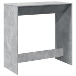 Vidaxl table de bar gris b�ton 102x50x103, 5 cm bois d'ing�nierie