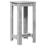 Vidaxl table de bar gris b�ton 51x50x103, 5 cm bois d'ing�nierie