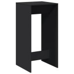 Vidaxl table de bar noir 51x50x103, 5 cm bois d'ing�nierie
