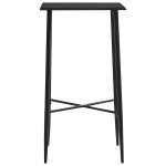 Vidaxl table de bar noir 60x60x111 cm mdf