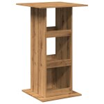 Vidaxl table de bar avec rangement chne artisanal bois d?ingnierie