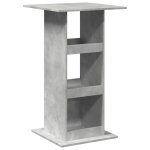 Vidaxl table de bar avec rangement gris bton bois d'ingnierie
