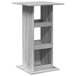 Vidaxl table de bar avec rangement sonoma gris bois d'ingnierie