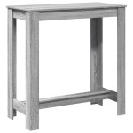 Vidaxl table de bar sonoma gris 102x50x103, 5 cm bois d'ing�nierie